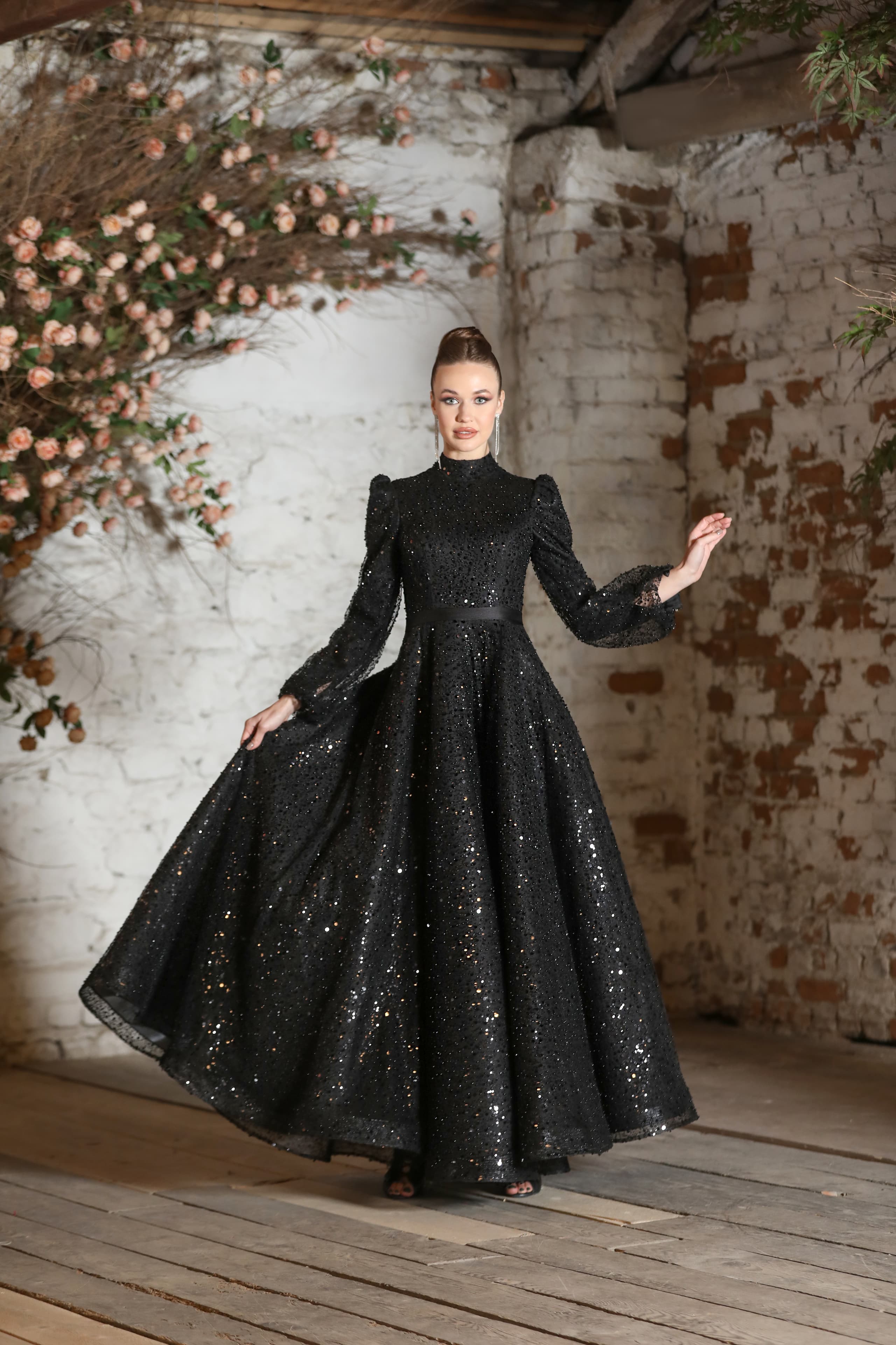 Gelincik Evening Dress - Black