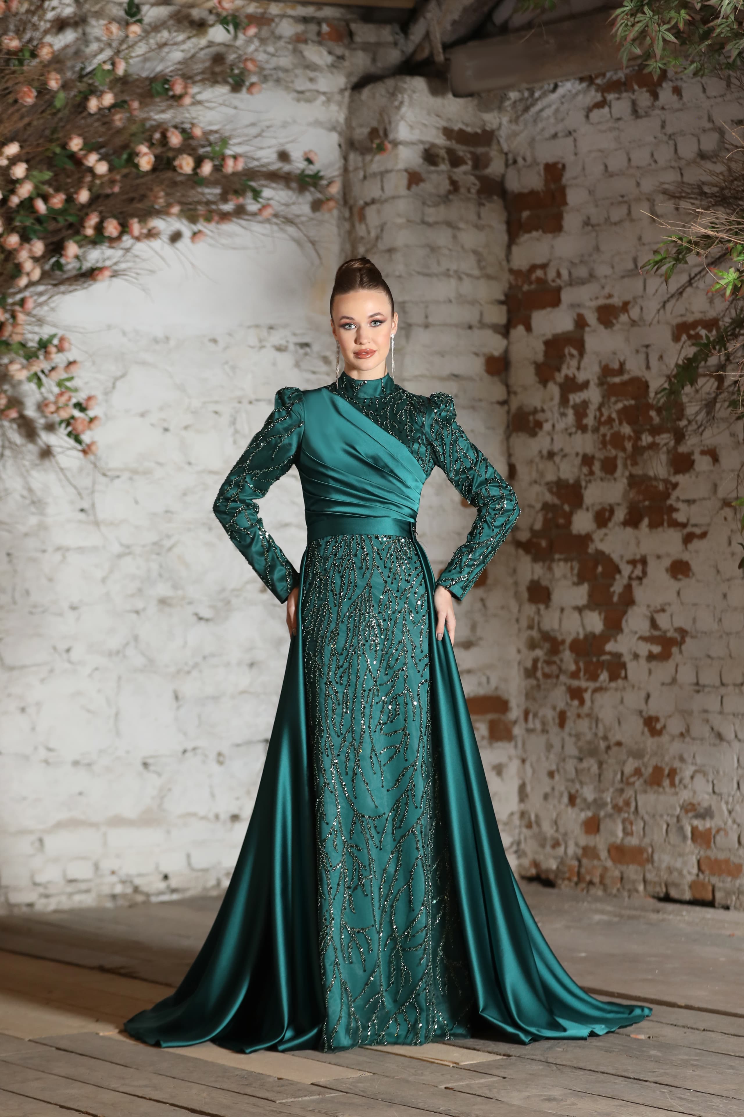 Sinem Evening Dress - Emerald