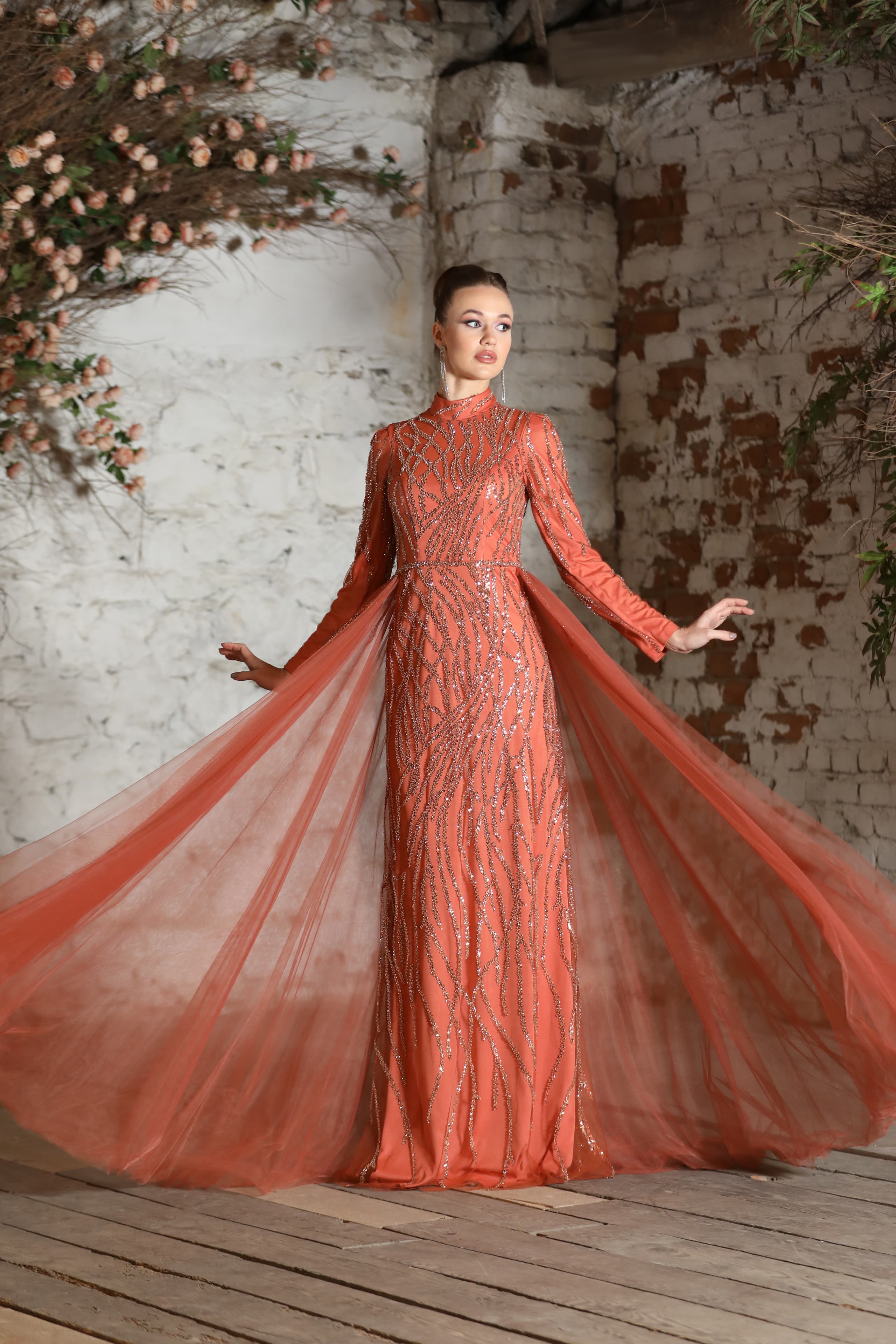 Afitap Evening Dress - Copper