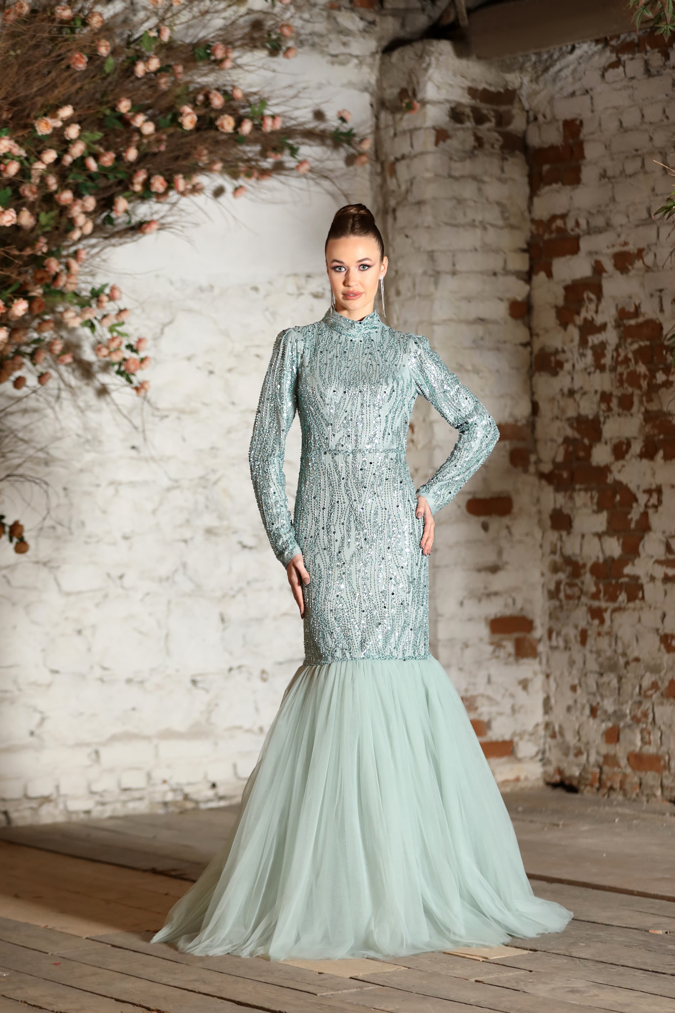 Belis Evening Dress - Mint