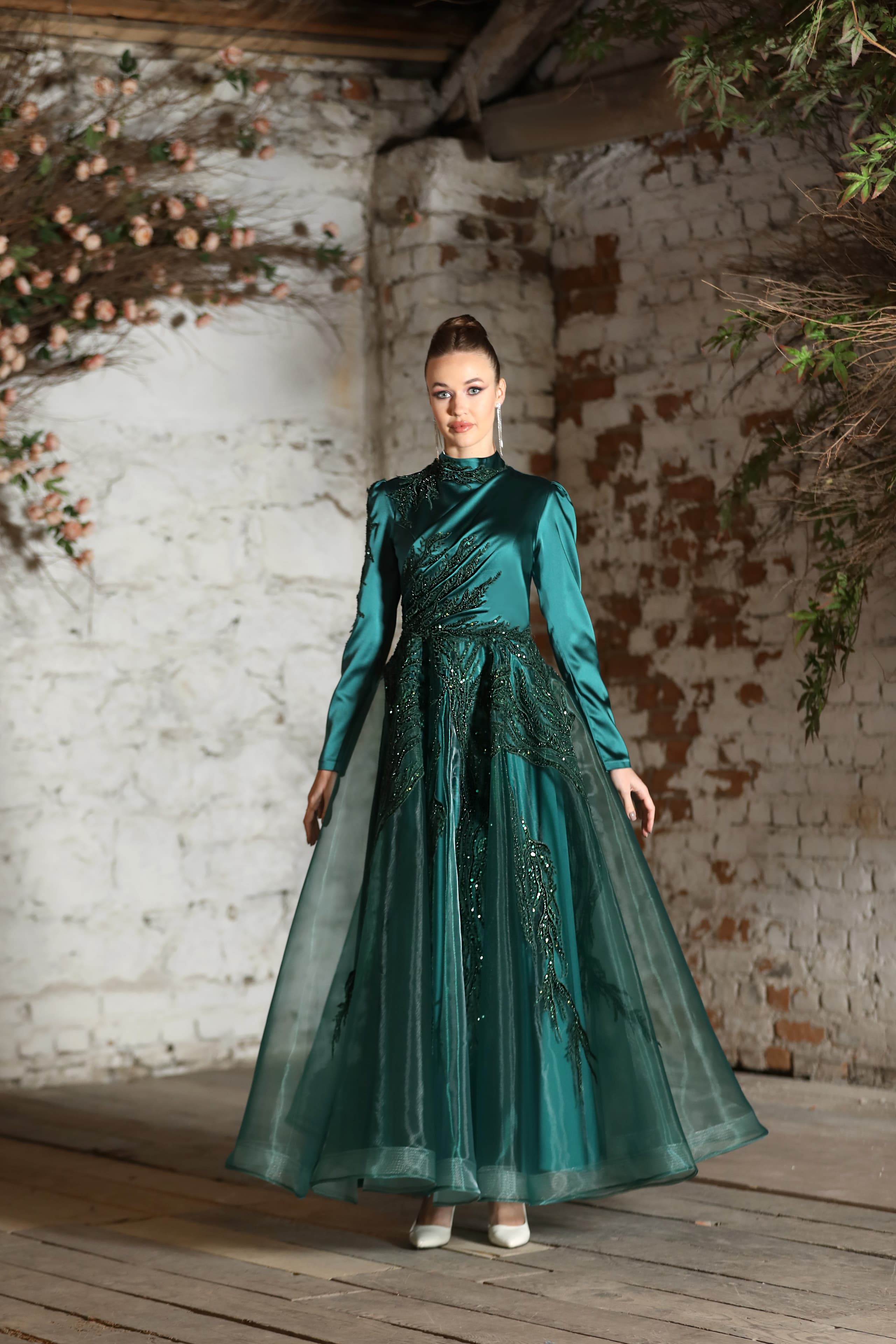 Gozde Evening Dress - Emerald