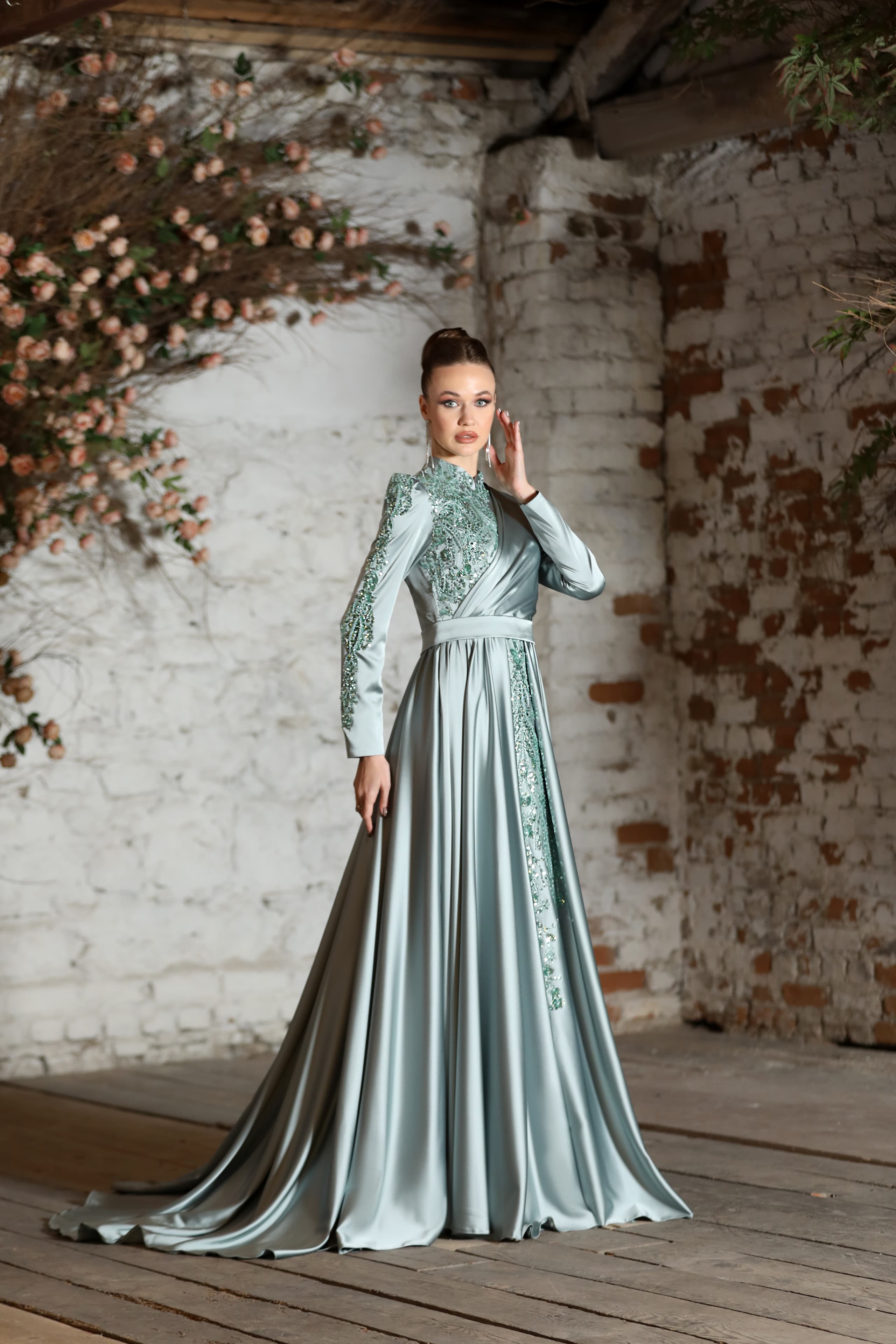 Mahidevran Evening Dress - Mint