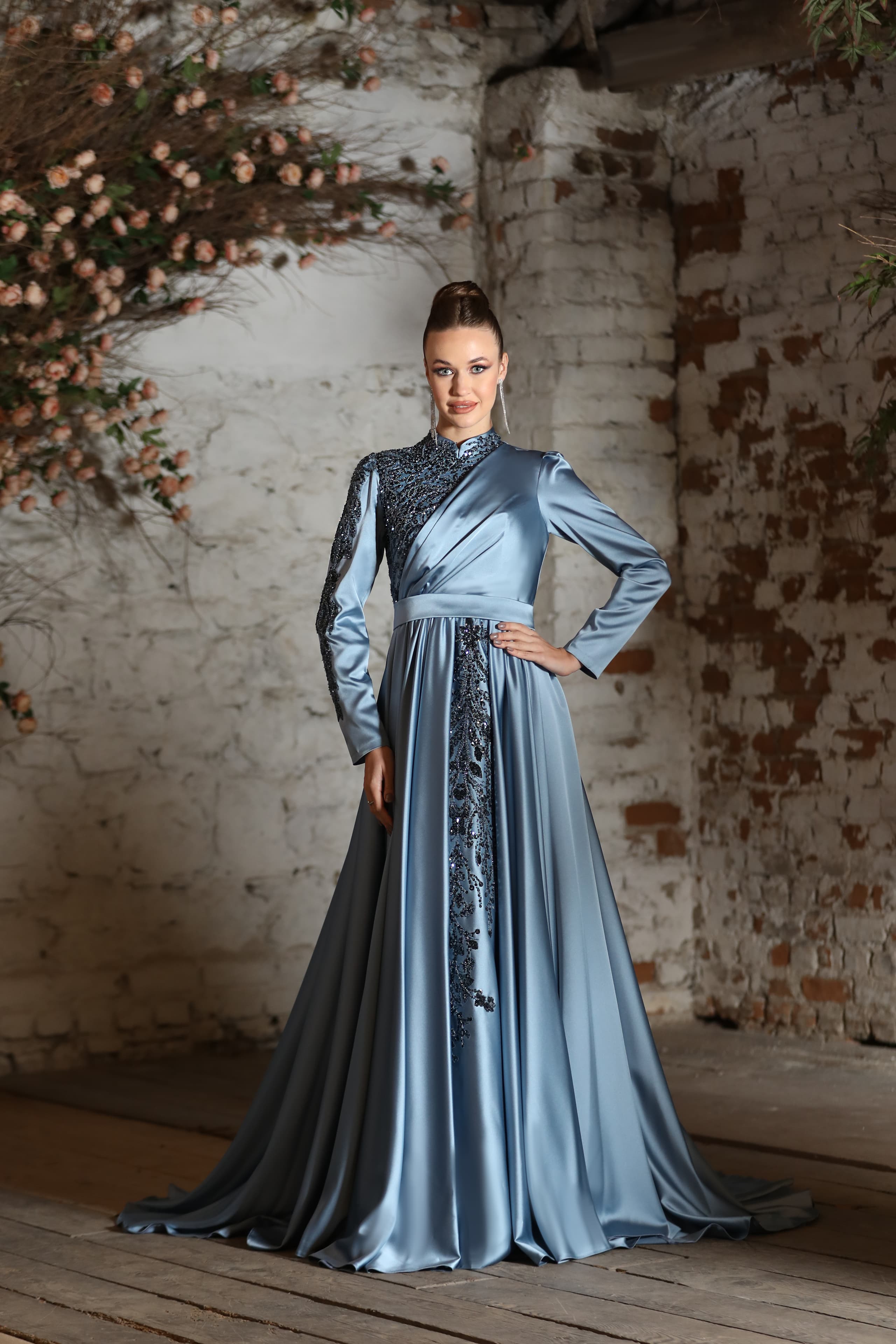 Mahidevran Evening Dress - Indigo