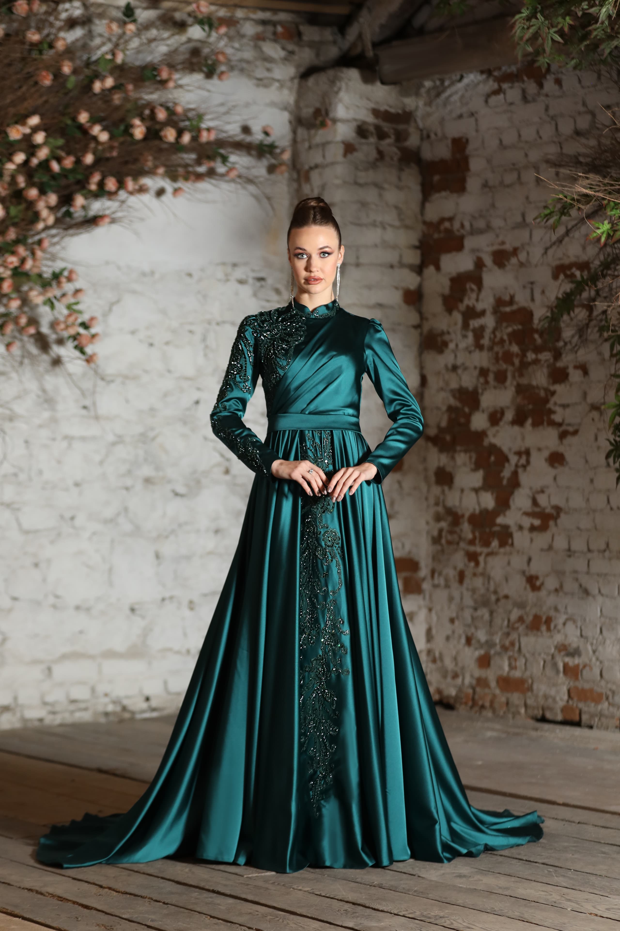 Mahidevran Evening Dress - Emerald