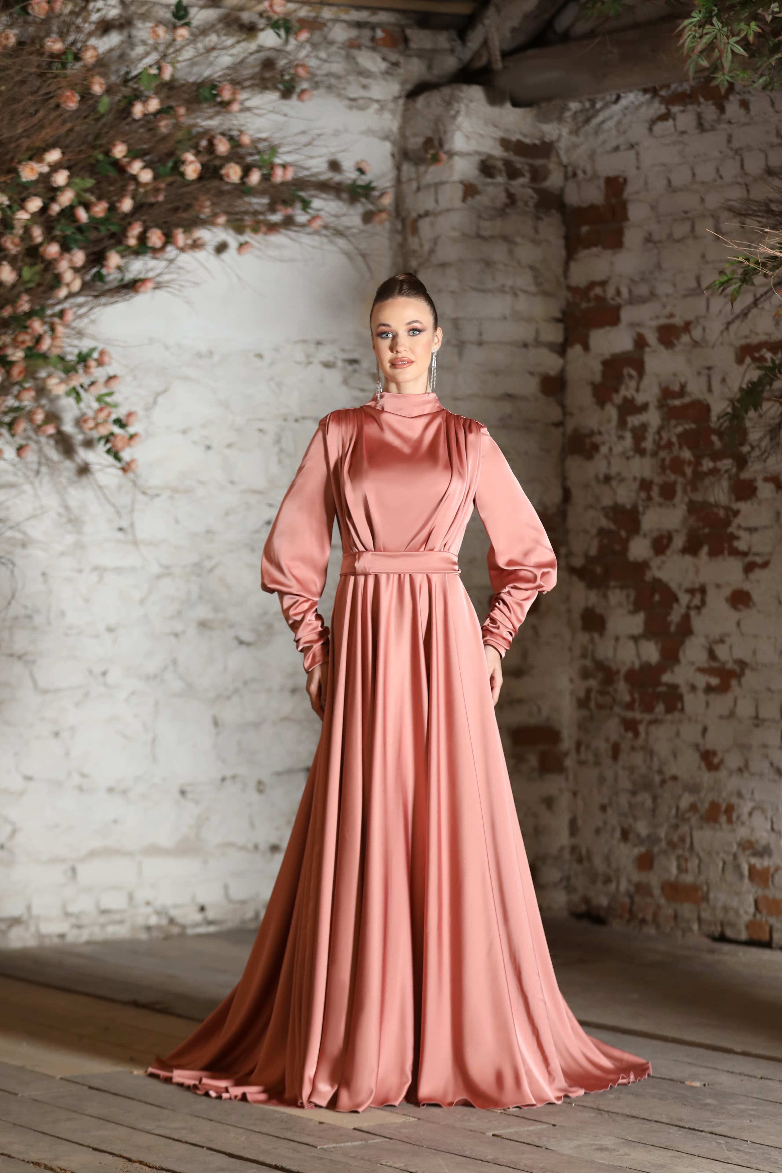 Mısra Evening Dress - Rose