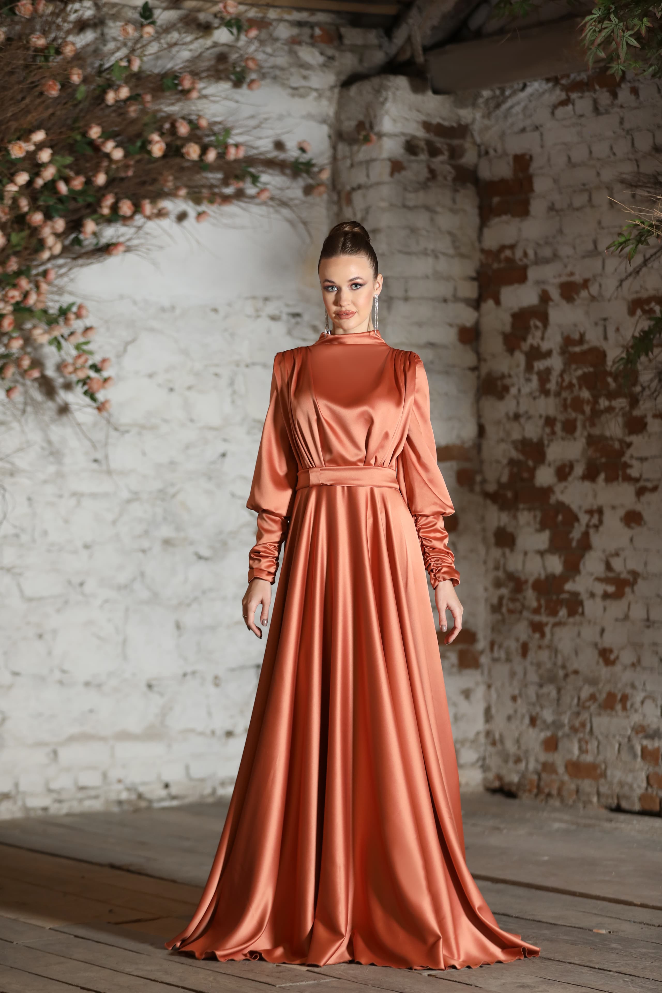 Mısra Evening Dress - Copper