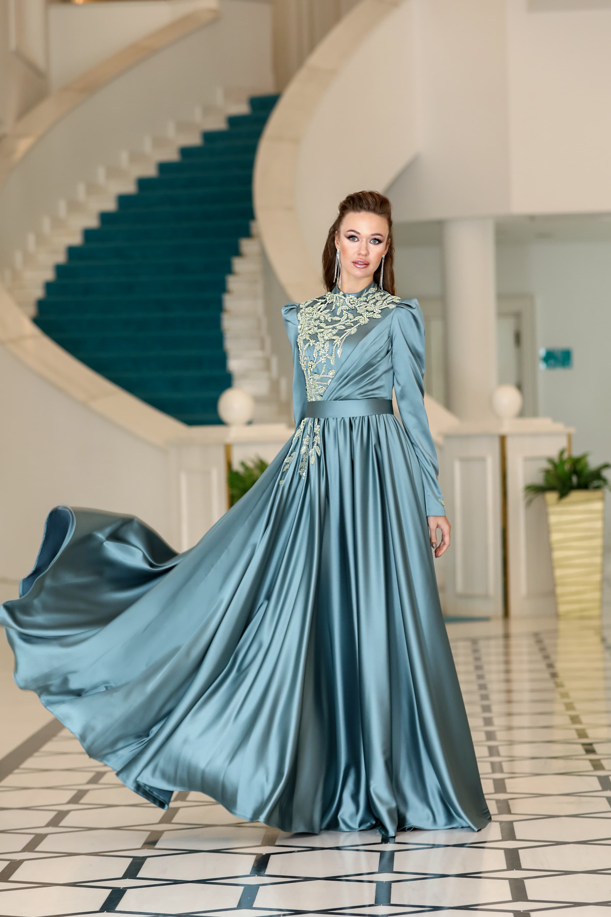 Ezgi Evening Dress - Mint