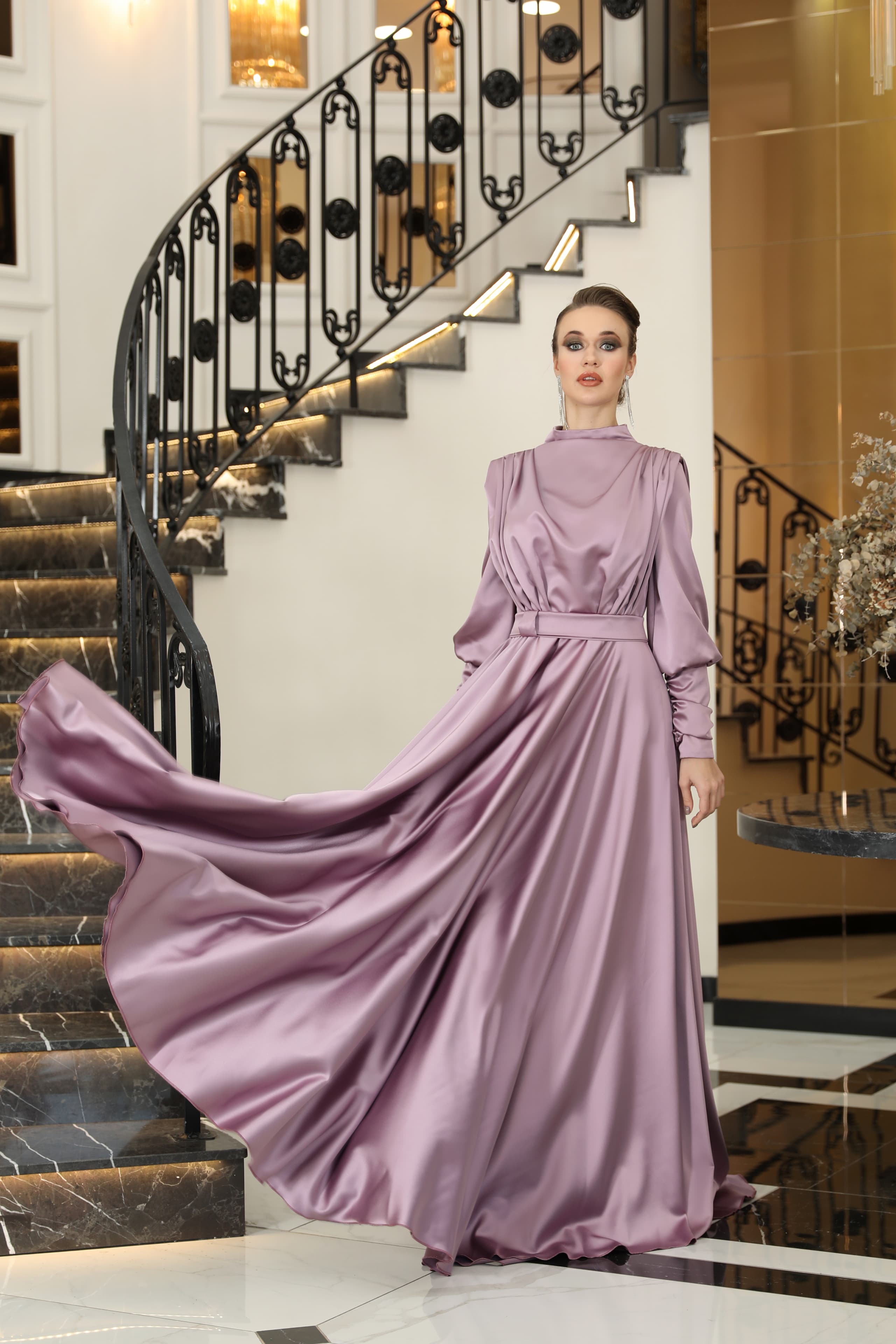 Mısra Evening Dress - Lilac