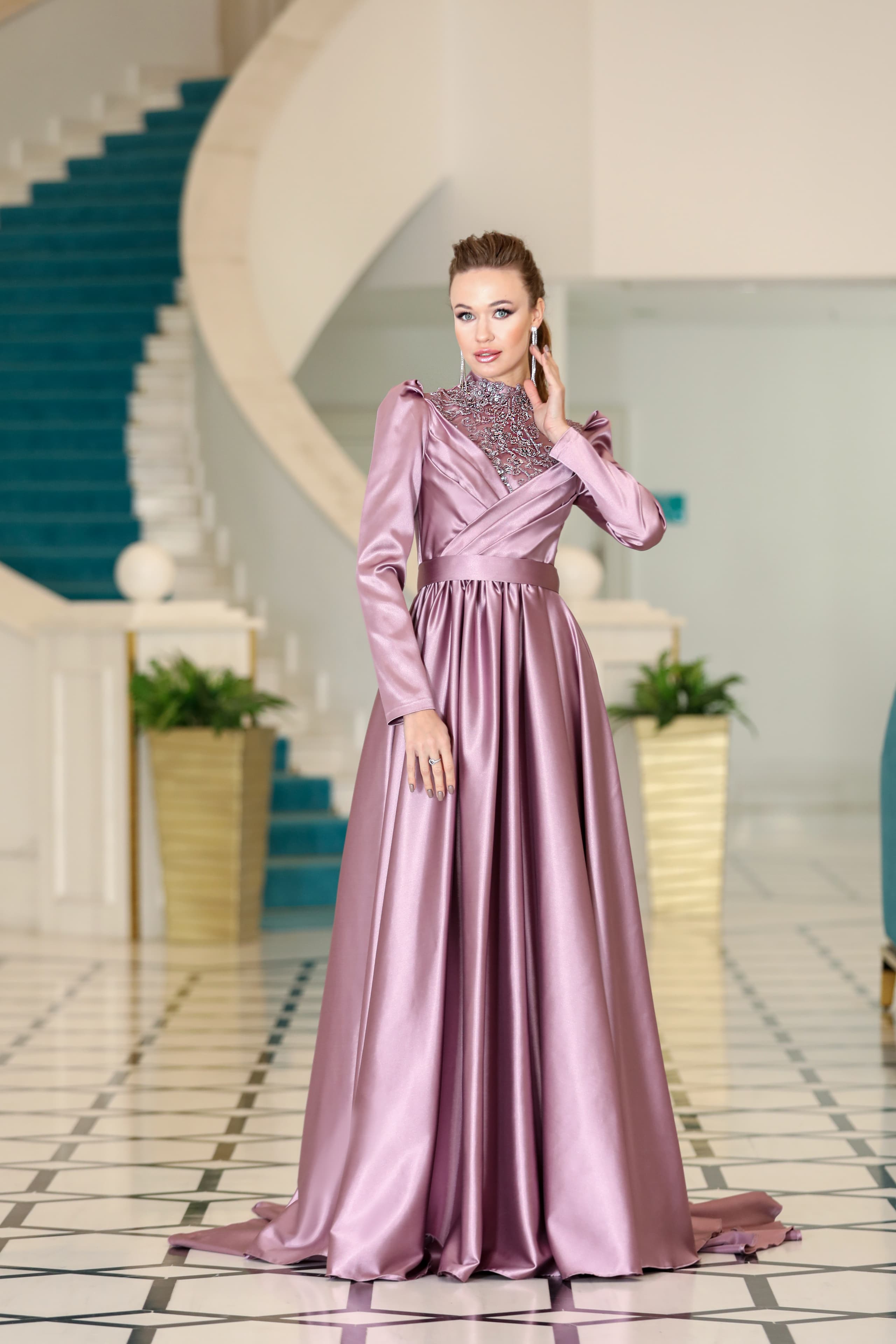 Gaye Evening Dress - Lilac