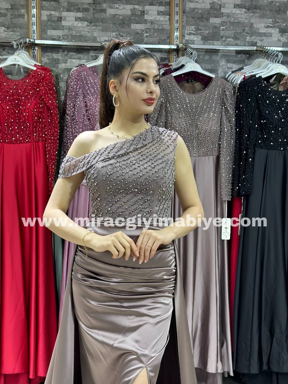 Divine Evening Dress Rose Gold