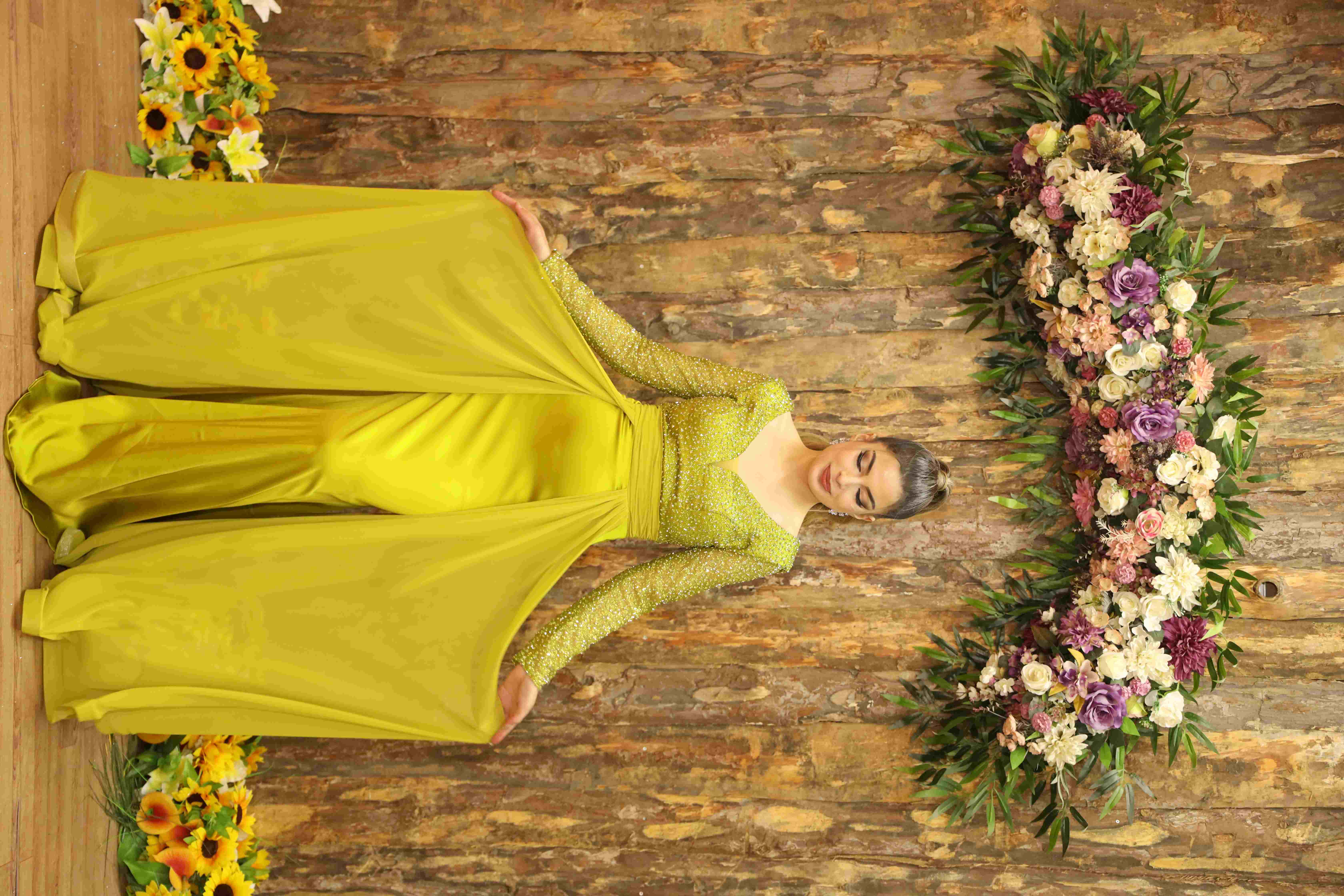 Berşan Dress - Olive Green