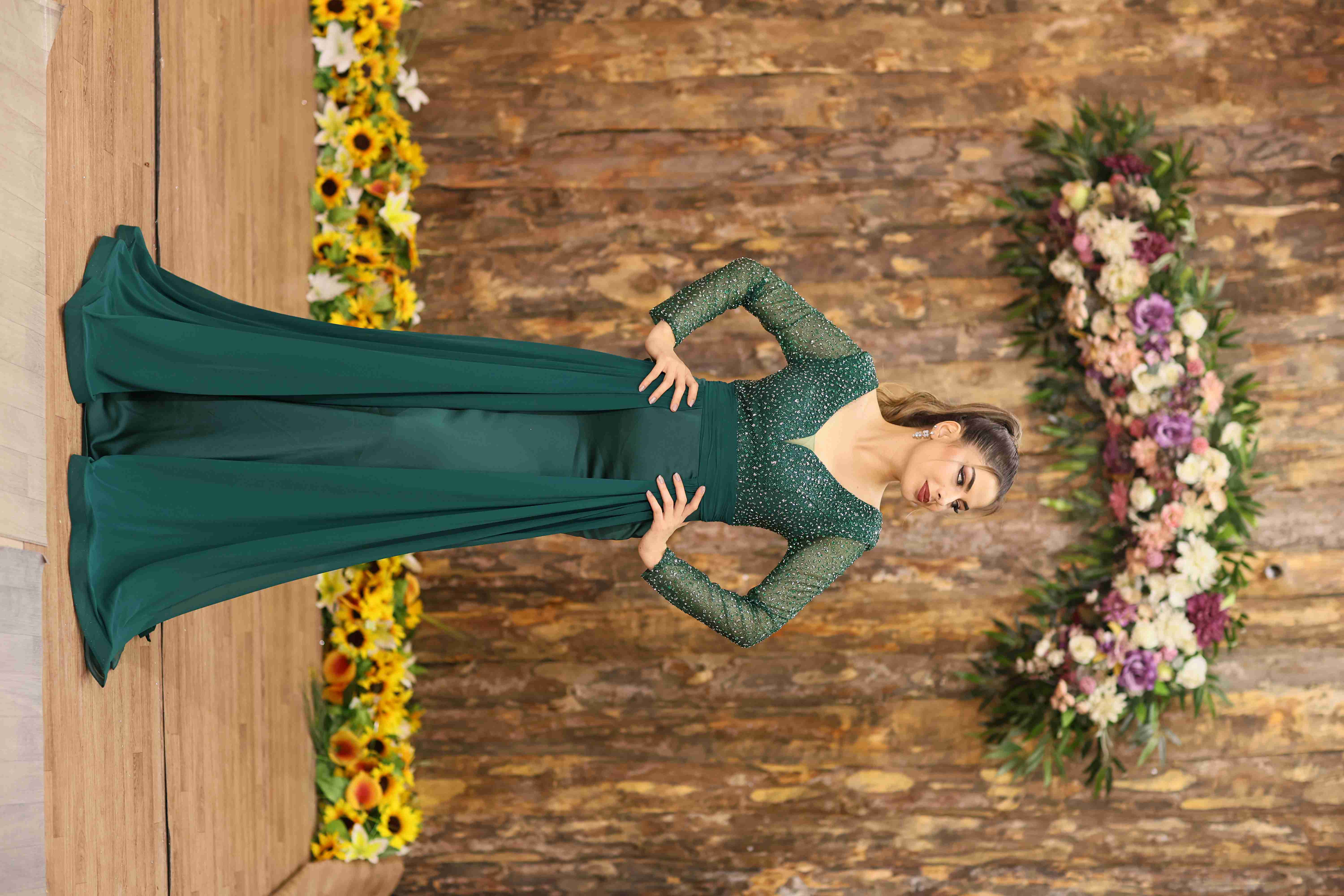 Berşan Dress - Emerald