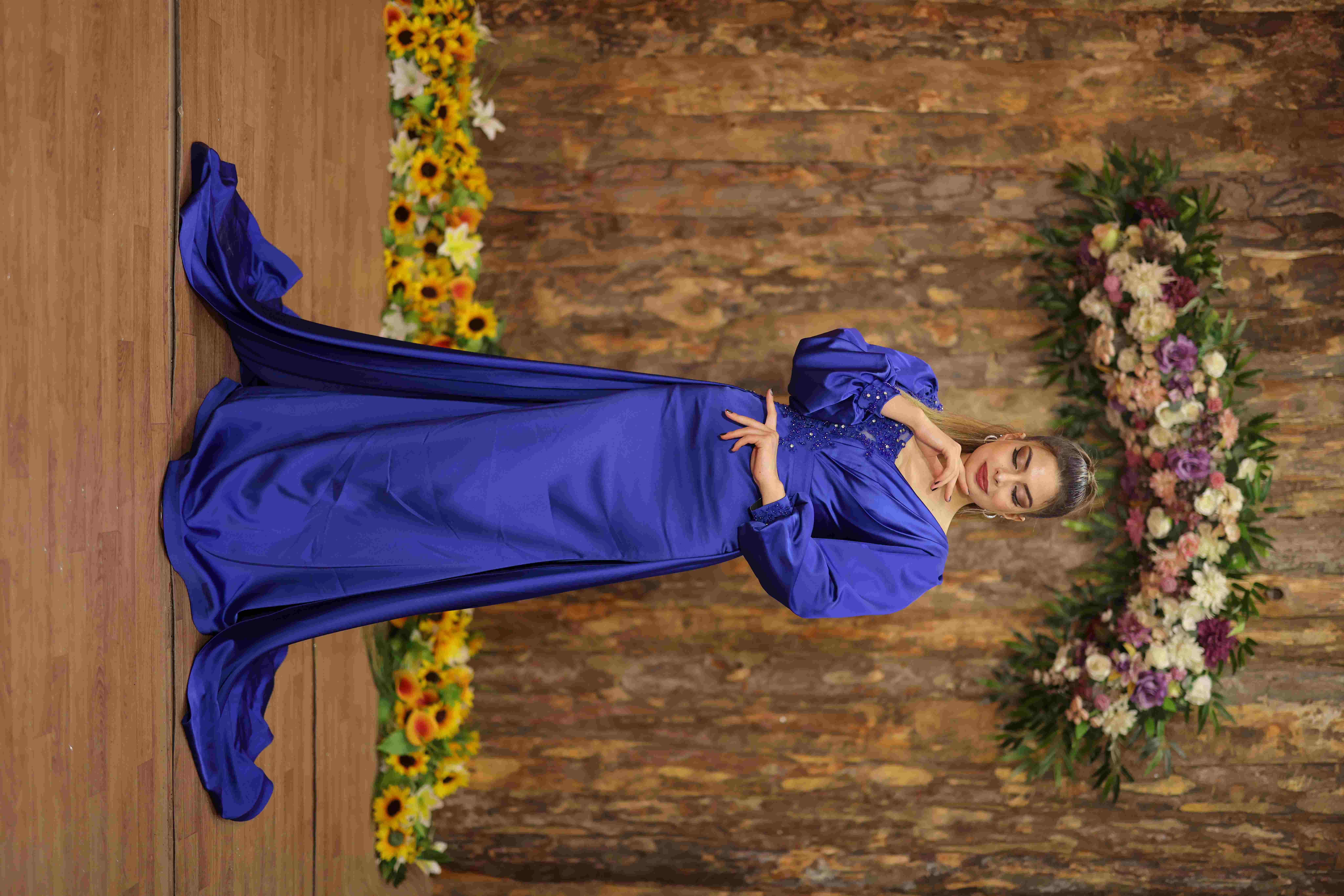 Almina Dress - Royal Blue
