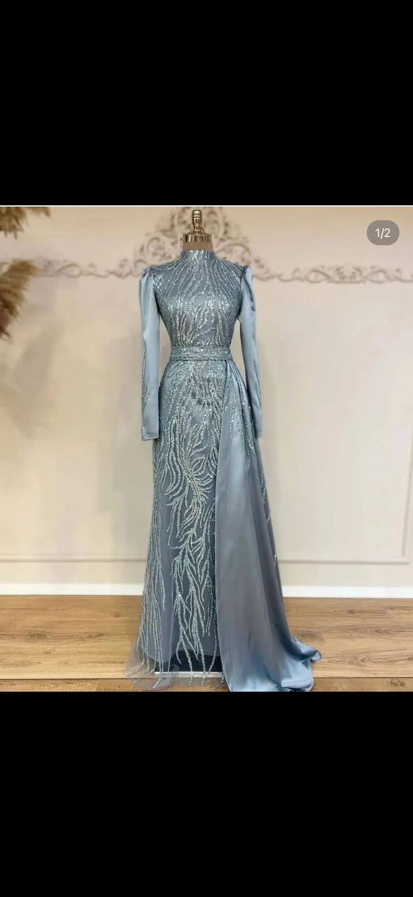 Zühre Evening Dress Ice Blue