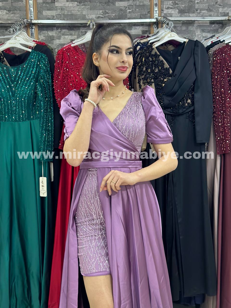 Cemre Evening Dress Pink